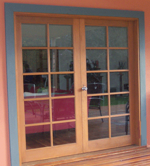 Pair of 10 Lite Doors with Rebate in French Style