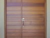 Horizontal Plank Door and Sidelight