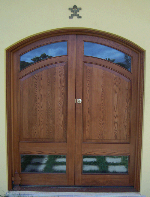 Curved Entrance Door with Curved Lites