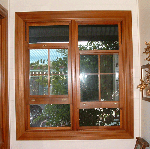 4 Lite Double Hung Windows Partially Open - Gatwood
