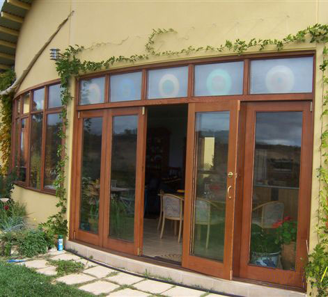 Bi-fold Doors with one door leaf open